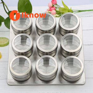 I know The stainless steel seasoning jars are magnetic and dustproof allowing for easy storage on metal surfaces. They are commonly used as spice bottles or seasoning containers. The set includes 6/9/12/15 pieces making it suitable for outdoor barbecues