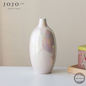 Modern Nordic Ceramic Flower Vase Thin Neck Flower Pot JOJOS L. PD.sacrifice.ins Style Home Decoration Small Flower Vase