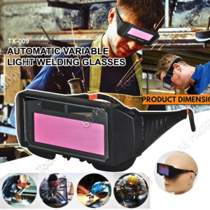 RAJA TaffGUARD Kacamata Las Otomatis Gelap terang Auto Darkening Soldering Goggles - HW008