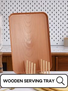 Ready Stock Thickened Wooden Serving Tray Food Plate Cake Dessert Bread Bakery Tea Coffee Cafe Restaurant Office Fruit Mug Cup Household Kitchen Accessories Tableware Dishware Durable Multifunctional Use Rectangular Japanese Decoration Server Platter
