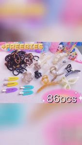 New 86pcs+FREEBIES Set Hair Accessories Korean Style Hair Clip Hair Tie stretch Headband Hair Clamps Ponytail For Women Girls Daily Casual Bundle Trend 2024