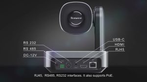 VL12U 4K AI Auto Tracking PTZ Conference Camera 8MP POE Support 12x Zoom Wide View Angle USB3.0 HDMI and  IP Live Streaming Camera for Church Worship Education OBS VMix Wirecast Red Dot Design Winner