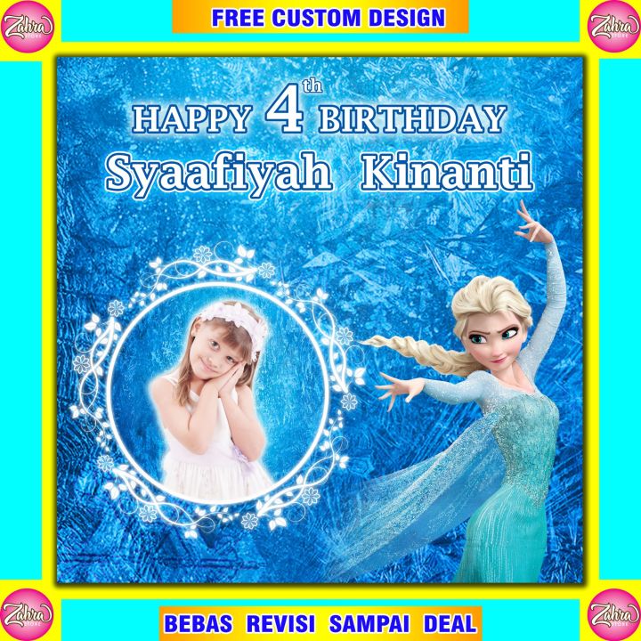 Backdrop / Banner Ulang Tahun Anak / Spanduk Ulang tahun anak / Cetak