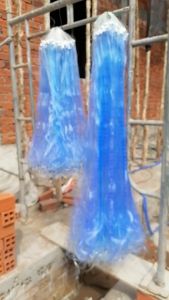 Lưới Bắt Cá 3 Màng Thái ( Hàng Siêu Xịn )Ruột Tàu Bườm 0.15 / 2 Bìa Xanh  sư tử 0.25.