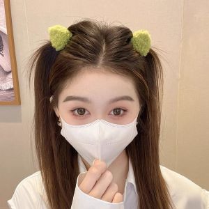 Cute Cat Ear Plush Hair Claw Clip Womens Fashion Accessory Adorable Autumn Winter Hair Decorations Fresh out Japanese Korean Style