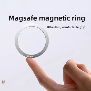 Ultra-Thin Magnetic Attraction Patch Iron Sheet Metal Phone Stand Wireless Charging Baseus Magsafe Circular Ring for Android