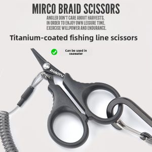 JUJING | Titanium Fishing Scissors Multi Function