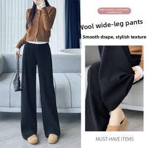 La Chapelle | Elegant Drape Womens Winter-Spring Suit Pants