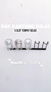 Rak Gantungan Gelas Tiris Wastafel - Tempat Peniris Gelas Wastafel