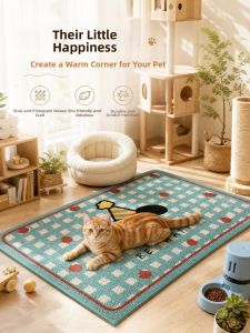 YINSHANG | Scratch-Resistant Cat Mat No-Lint Imitation Sisal Large
