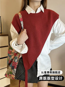 Áo Len Dệt Kim Cổ Tròn Thiết Kế Vai Thời Trang Đa Năng Thanh Lịch Áo Khoác Mùa Hè Đa Năng Cho Nữ Áo Khoác Mùa Thu