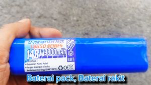 Baterai Speaker / Baterai Lampu Panel Surya / Baterai CCTV Panel Surya Tipe 18650 9800mAh 148V