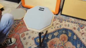Drumbito Drum Practice Pad 8 inch / 12 inch with Stand - Grey (PPD08 / PPD12) Drum Pad / Drumpad