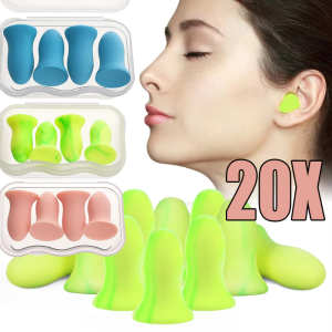 20pcs Soft Foam Noise Reduction Earplugs / Multiple Specifications Disposable Ear Plugs / Noise Cancelling Earbuds for Sleeping Work Study