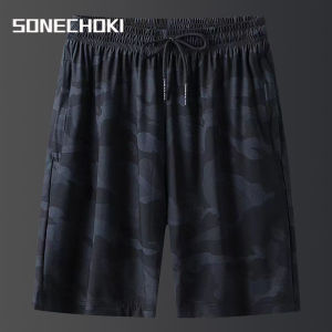 SONECHOKI Running Shorts Men Camouflage Basketball Sport Gym Mesh Breathable Shorts Fitness Training Workout Bottom Male Casual