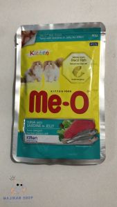 Meo Pouch Kitten 80 Gram Makanan Anak Kucing Rasa Tuna Sarden