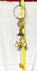 St. Benedict Wind/Door Chimes for Protection Against Evil 15-20 inches height 1.75 inches Medal Sizes.