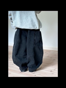 Kids Denim Pants Loose Curved Knife Pants Boys And Girls Korean Version Wide Leg Pants With Multiple Pockets Casual Sports Pants