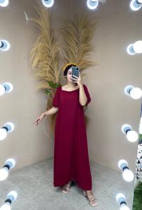 Daster Masayu Dress Jumbo / Daster long Masayu Exclusive bahan Crincle Premium / Dress Masayu Crinkle Panjang