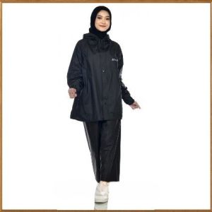 Akula Jas Hujan Raincoat Pria Wanita Terbaik Anti Rembes Mocca