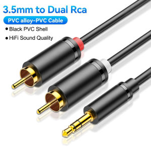 RCA Cable 3.5mm to 2RCA Splitter RCA Jack 3.5 Cable RCA Audio Cables for Smartphone Amplifier Home Theater TV Box AUX Cable RCA