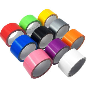4.8cm*10m Colored Super Self-adhesive Fabric Tape Waterproof Heavy Duty No Residue Craft Duct Tape for DIY Art Packaging Coding