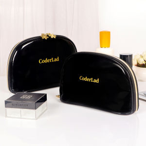 2024 New Portable Large Capacity Cosmetic Bag Womens Makeup Pouch Storage Simple Cute Design Trendy Internet Celebrity Style