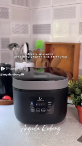 Han River Rice Cooker Baru 2.2L Magic Com 6 Mode Masak-Anti Lengket (HRRC01BK/WT)