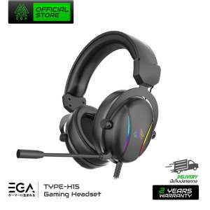หูฟังเกมมิ่ง  EGA TYPE H15 Gaming Headset  เสียงเสมือน 7.1 เสียงรอบทิศทาง มีไฟ RGB Lighting  ของแท้รับประกัน 2 ปี