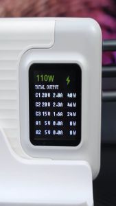 แท่นชาร์จตั้งโต๊ะ Hagibis 200W USB C Charger Desktop 5 Ports GaN Charger with LCD Display Fast Charge PD3.0