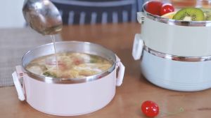 Hộp Đựng Cơm Cặp Lồng Cơm Giữ Nhiệt Cà Men Đựng Thức Ăn Chất Liệu Ruột Inox 304 An Toàn Tuyệt Đối Chất Lượng Cao