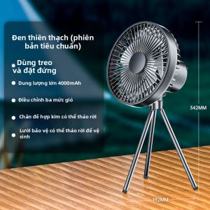 Ambrosi | Quạt Mini Cầm Tay Sạc USB Dùng Được Lâu Ngoài Trời