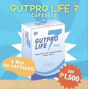 GutPro Life 7 Capsules(30pcs) Worlds Best Functional Food Supplement)-  (PREBIOTICPROBIOTICPOSTBIOTIC & SYNBIOTIC) Natural Medicine -  Prevent More Than 300 Diseases and Healed Cancerous Wound - with 46 Anti Oxidant Stem Cells Gluthathione Colagen