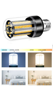 Jmax Chất Lượng Cao Nhôm LED đèn bắp ngô Bóng Đèn E27 E14 B22 đui vặn SMD 5736 5W 9W - 15W 20W siêu sáng Nhà Đèn Chùm đèn bàn 28 40 - 156 189LED 220V 240V
