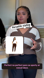 Wena2 High-Waist Plus Size Wena2 Leggings for Women – Cotton Spandex with Side Pockets