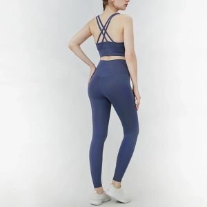 Womens 2-Piece Yoga Set Sports Bra And Leggings Gym Jogging Outfit Comfortable Sportswear for Fitness And Yoga👚👚