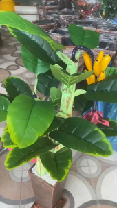Pohon Pisang Artifisial Estetik tinggi 1 meter - Pisang 1 mtr