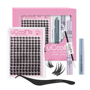 uCoolMe Lashes Fairy Bloom Manga Lash Clusters Kit C Curl DIY Long Lasting Waterproof Eyelash Extension Efficient Cosmetic Tool
