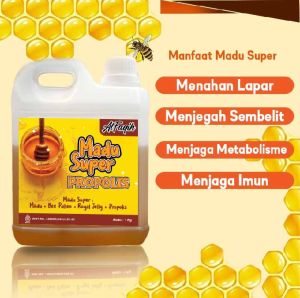 Madu Super Propolis Kalimantan 1kg Mengandung Propolis Bee Pollen dan Royal Jelly
