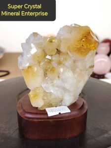 Brazil High Gred Citrine Cluster Ornament C06