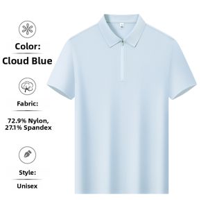 SHANCHEN | Customized Half-Zip Coolness Feeling Polo Shirt