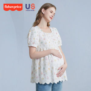 fisherprice | Maternity Summer Korean Style Flower Print Loose T-Shirt and Pants Set