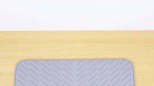 Silicone Dish Drying Mat for Kitchen Non-Slip Drain Pad with Water Outlet  Heat Resistant Dish Drying Pad for Plates Cups