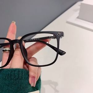 kacamata wanita Photochromic anti radiasi hiasan perbatasan komputer hitam pria