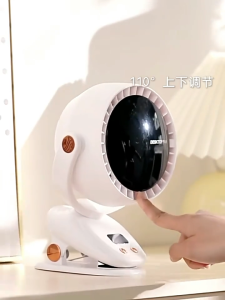 Novi Mini Fan 10000mAh Chargeable Clipped Fan 360° Rotation 6-speed Wind TYPE-C Desktop Stroller Fan Desktop Safe bladeless design 3-year warranty