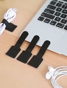 (1 pcs) Velcro Tape Cable Winder Cable Organizer Magic Sticker Adhesive Strap Ties Wire Manager Wall Drop Wire Holder