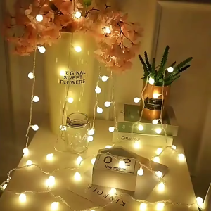 10M 80LED Fairy Lights LED String Light Bulb Battery Operated Light For Tree Garden Party Home Decor Hari Raya Decoration