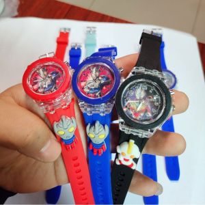 Cartoon Doll Children's Watch Wholesale Luminous Luminous Watch LED Silicone Quartz Watch