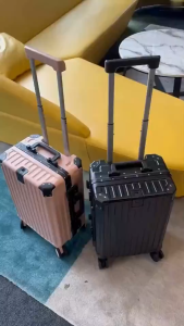 SKYLINE Multi-functional suitcase with cup holder charging aluminum frame silent universal wheels