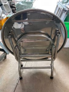 Bàn tròn INOX 80cm * 55cm